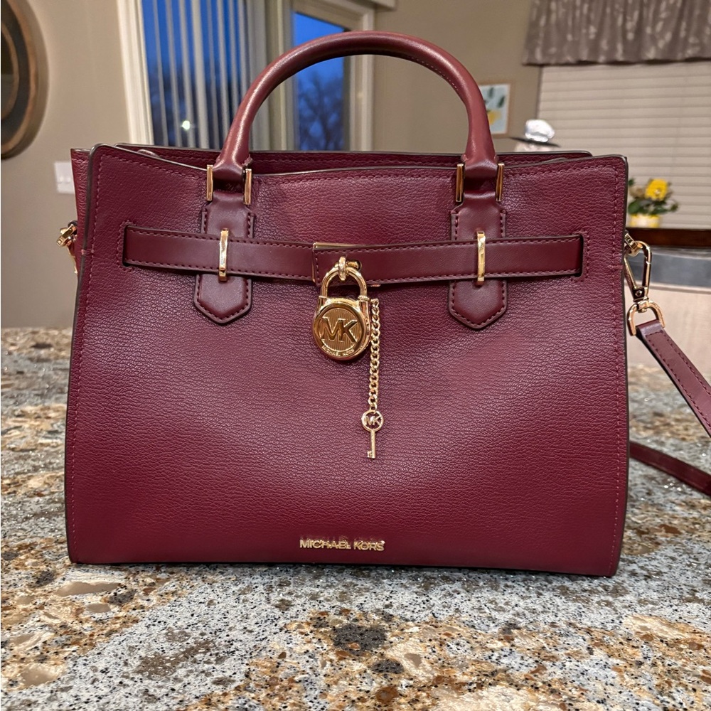 Michael Kors Burgundy Handbag/Crossbody